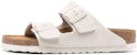 Sandal Birkenstock Arizona Soft Footbed Suede Narrow 'Antique White' 1024516