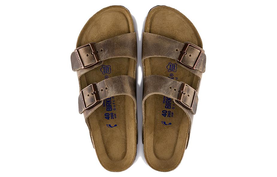 Shop Birkenstock Arizona Piel Aceitada Soft Footbed 'Marrón Tabaco' 0552811