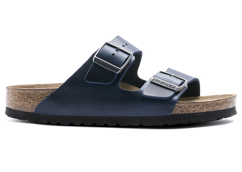 Birkenstock Arizona Soft Footbed Oiled Leather Blue 1013643/1013644