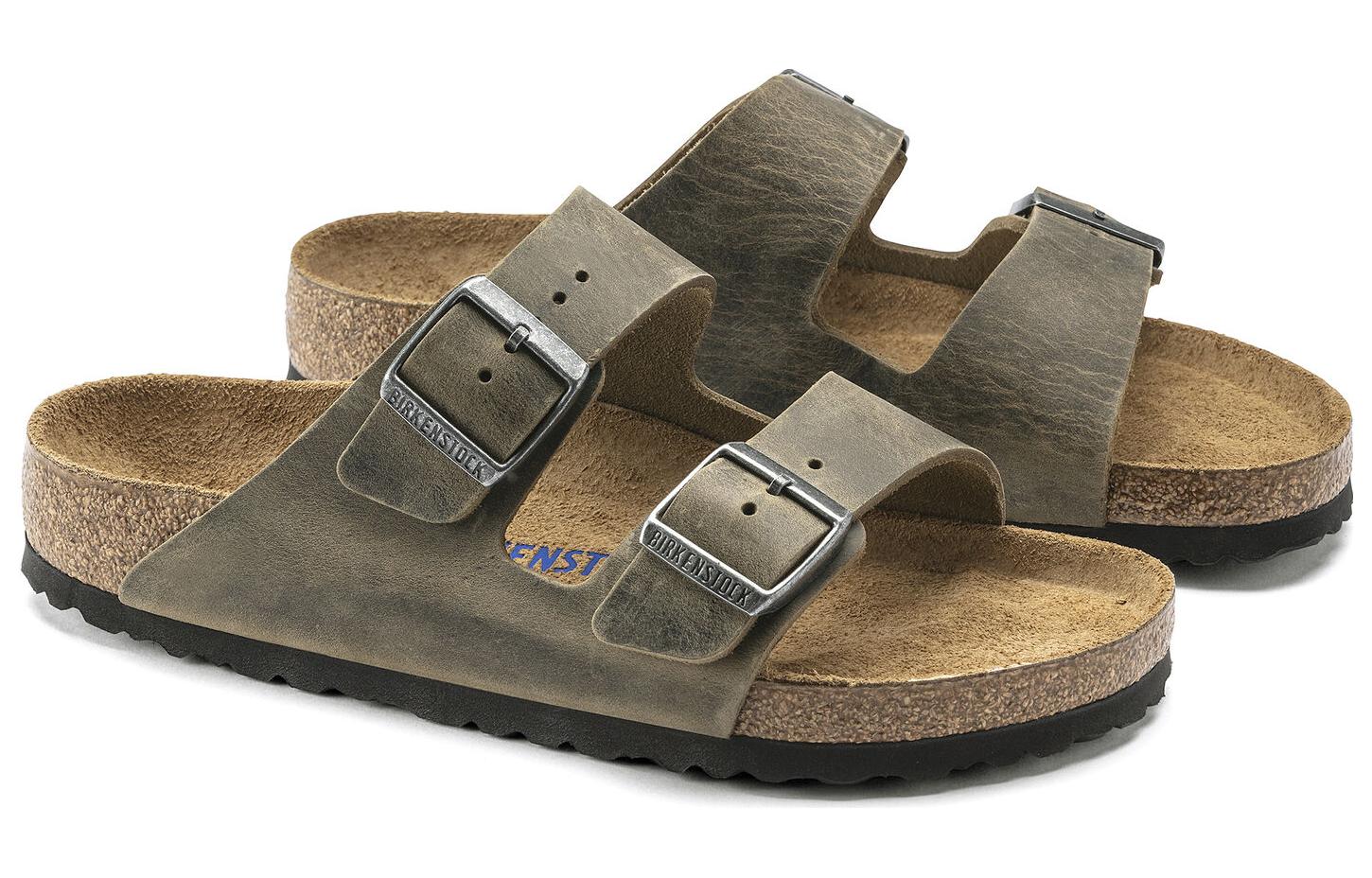 Lookbook 버켄스탁 아리조나 소프트 오일 가죽  faded khaki  (53 characters) 1019313/1019377