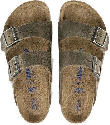 Birkenstock Arizona Soft Footbed Kulit Oiled Khaki Pudar 1019313/1019377 Shop Birkenstock Arizona Soft Footbed Kulit Oiled Khaki Pudar 1019313/1019377