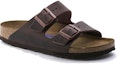 Lookbook Birkenstock Arizona Soft Footbed Kulit Oiled Narrow Fit 0452763 'Habana'. 0452763/0452761