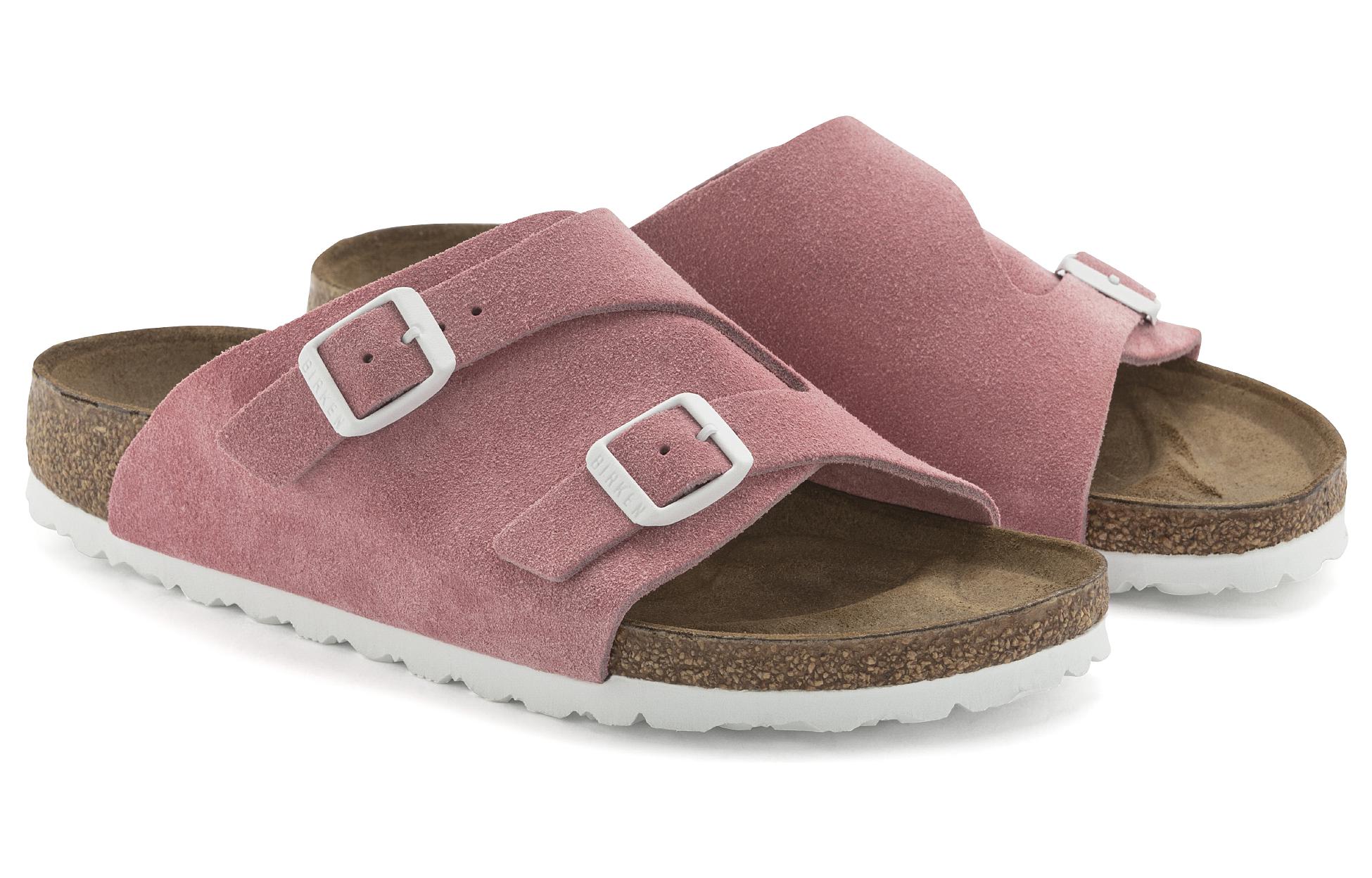 Birkenstock Arizona Soft Footbed Suede 'Narrow Pink' 圖 3