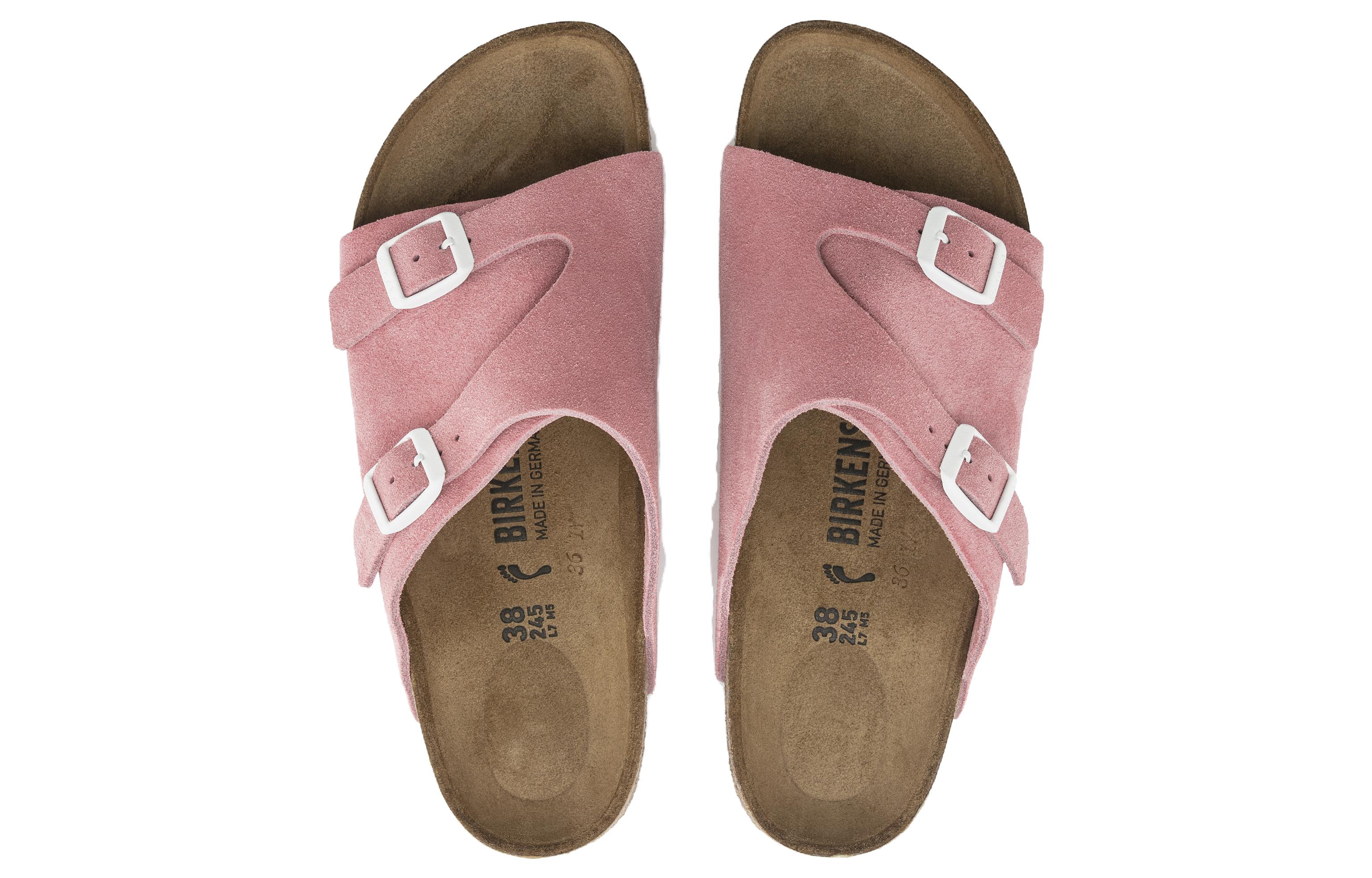 Birkenstock Arizona Soft Footbed Suede 'Narrow Pink' 圖 4