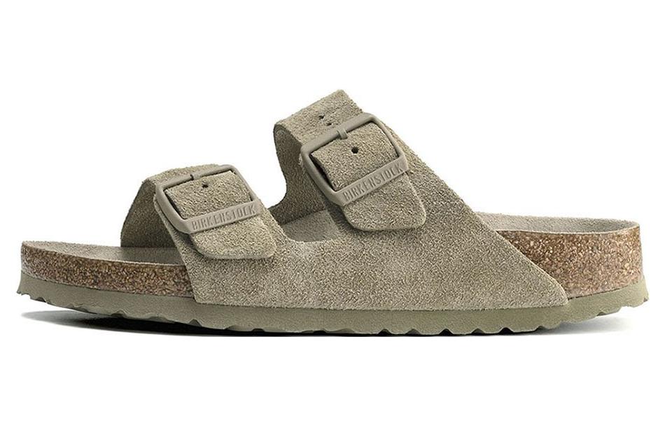 Birkenstock Arizona Soft Footbed Suede Faded Khaki 1019088