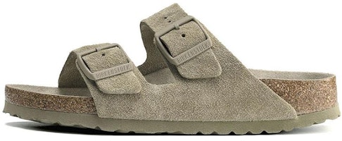 Birkenstock Arizona Soft Footbed Suede Faded Khaki 1019088 Birkenstock Arizona Soft Footbed Suede Faded Khaki 1019088