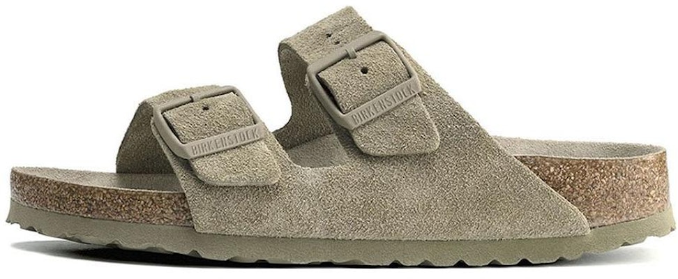 Birkenstock Arizona Soft Footbed Suede Khaki Pudar 1019088 Buy Birkenstock Arizona Soft Footbed Suede Khaki Pudar 1019088
