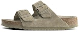 Buy Birkenstock Arizona Soft Footbed Suede Khaki Pudar 1019088