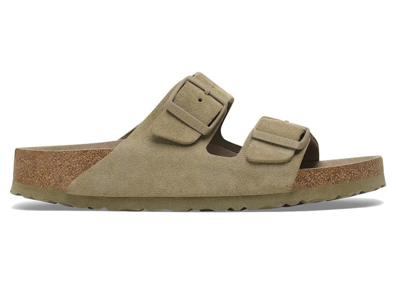 Birkenstock Arizona Soft Footbed Suede Faded Khaki 1019045