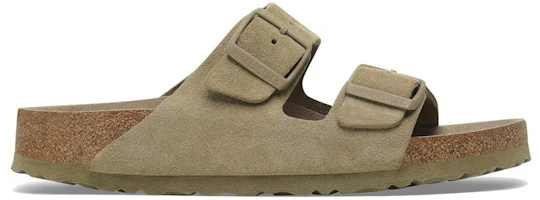 Birkenstock Arizona Soft Footbed Suede Faded Khaki 1019045 Birkenstock Arizona Soft Footbed Suede Faded Khaki 1019045