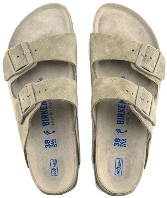 Birkenstock Arizona Soft Footbed Suede Khaki Pudar 1019088 Shop Birkenstock Arizona Soft Footbed Suede Khaki Pudar 1019088