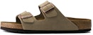 Birkenstock Arizona Soft Footbed Suede Leather 'Taupe' Kulit Lembut Coklat Pudar 951301