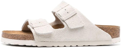 Birkenstock Arizona Soft Footbed Suede Leather Narrow Fit Sandals 'Antique White' 1024516 Birkenstock Arizona Soft Footbed Suede Leather Narrow Fit Sandals 'Antique White' 1024516