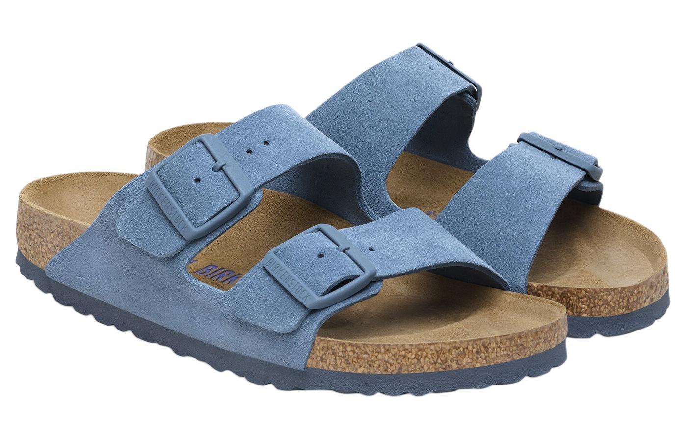 Birkenstock Arizona Soft Footbed Suede Leather Sandals 'Elemental Blue' 圖 3