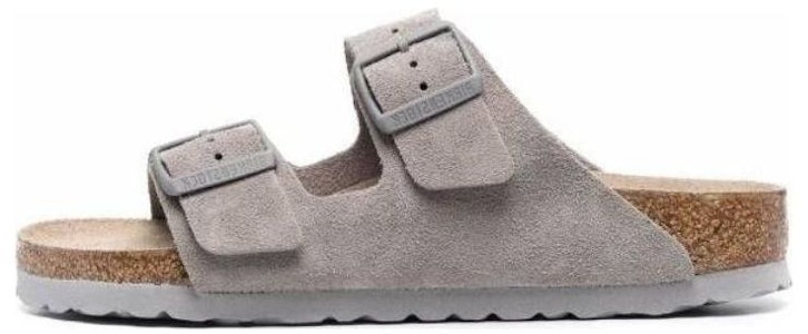 Birkenstock Arizona Soft Footbed Suede Stone Coin Abu-abu Lembut 1020507/1020557 Buy Birkenstock Arizona Soft Footbed Suede Stone Coin Abu-abu Lembut 1020507/1020557