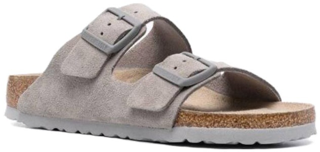 Birkenstock Arizona Soft Footbed Suede Stone Coin Abu-abu Lembut 1020507/1020557 Order Birkenstock Arizona Soft Footbed Suede Stone Coin Abu-abu Lembut 1020507/1020557
