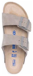 Birkenstock Arizona Soft Footbed Suede Stone Coin Abu-abu Lembut 1020507/1020557 Lookbook Birkenstock Arizona Soft Footbed Suede Stone Coin Abu-abu Lembut 1020507/1020557