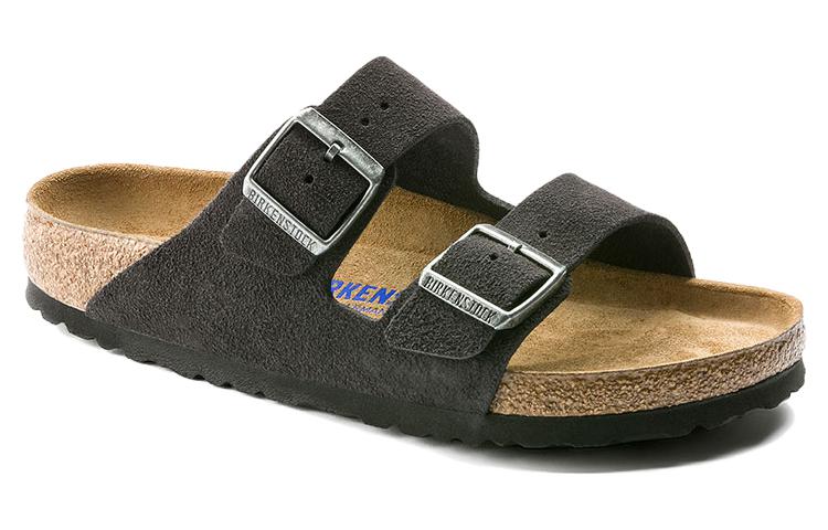 Order Birkenstock Arizona Soft Footbed Suede Kelabu Baldu 0552321/0552323