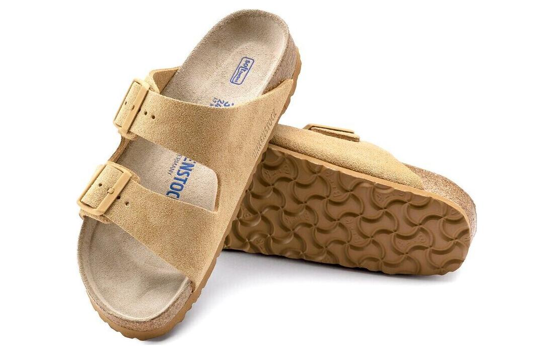 Shop Birkenstock Arizona Suede 'Khaki' 1019087