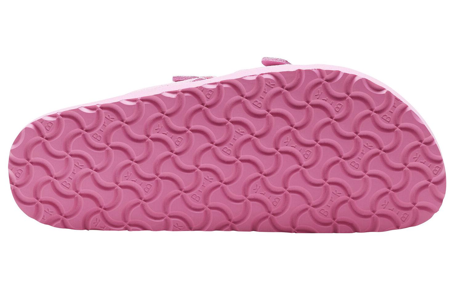 Birkenstock Arizona Suede 'Pink Buckle Open Toe' 圖 6