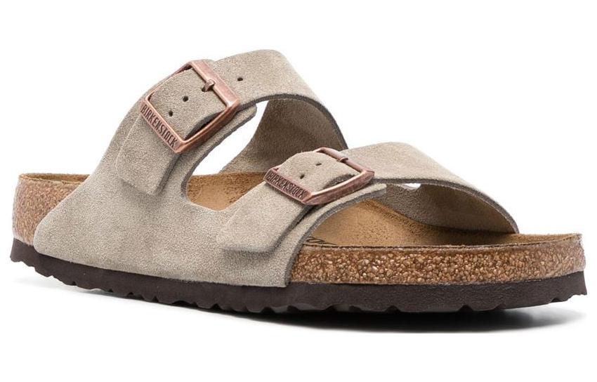 Birkenstock Arizona Suede Leather Sandals 'Taupe' 圖 3