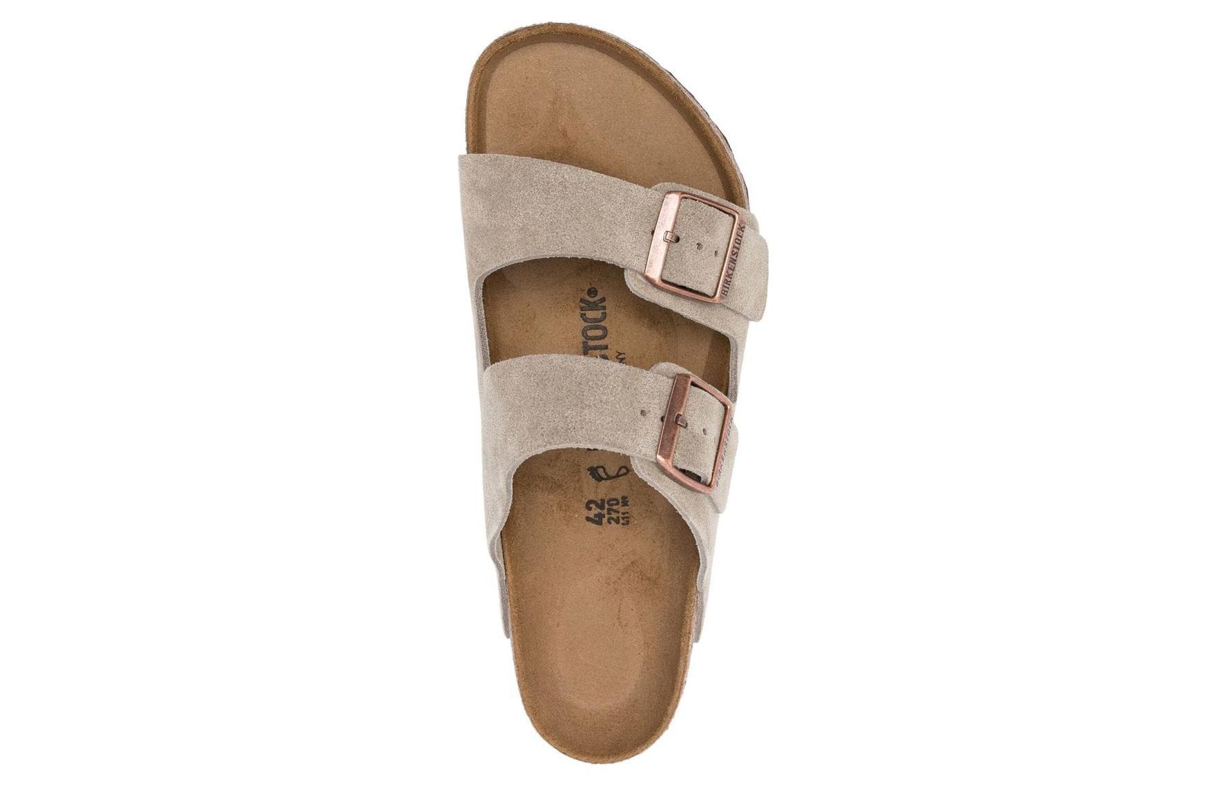 Birkenstock Arizona Suede Leather Sandals 'Taupe' 圖 5