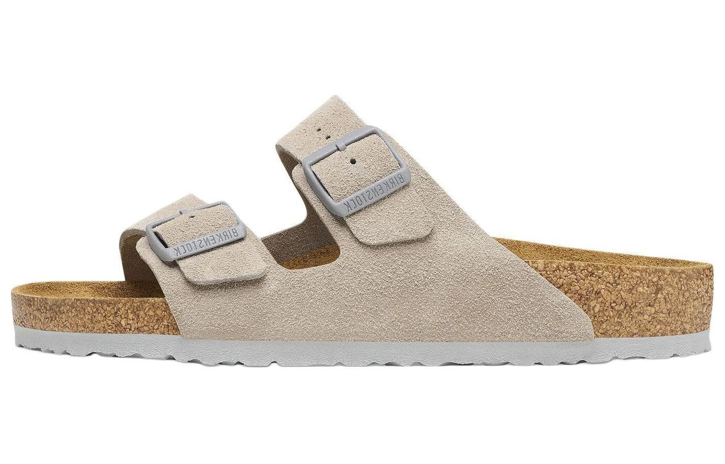 Buy Sandalias Birkenstock Arizona de Cuero Gamuza 'Stone Coin' 1027749