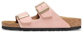 Buy (W) Birkenstock Arizona 'Light Rose Suede' dalam Suede Merah Jambu Lembut 1026138