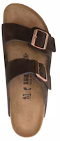 Shop Birkenstock 皮革 百搭舒適 一字拖鞋 男女款 棕色
