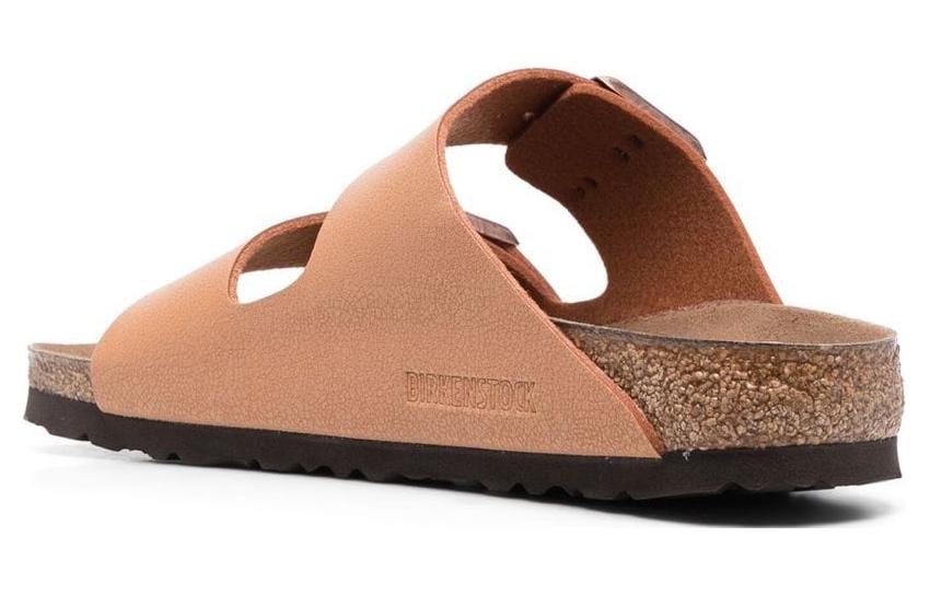 Lookbook Sandal Birkenstock Arizona Vegan Birko-Flor Birkibuc 'Pecan' 1025006