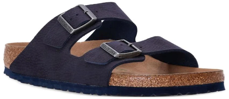 Birkenstock Arizona Vegan PU 柔軟舒適 一字拖鞋 男款 藍棕 Lookbook Birkenstock Arizona Vegan PU 柔軟舒適 一字拖鞋 男款 藍棕