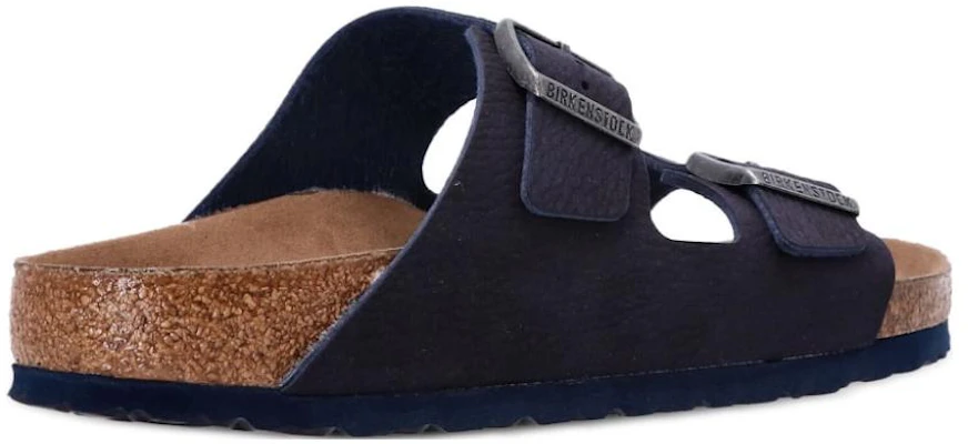 Birkenstock Arizona Vegan PU 柔軟舒適 一字拖鞋 男款 藍棕 Purchase Birkenstock Arizona Vegan PU 柔軟舒適 一字拖鞋 男款 藍棕