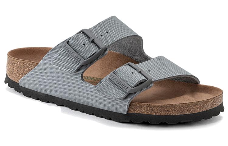 Order Birkenstock 圓頭休閒 一字拖鞋 男女同款 灰色 常規
