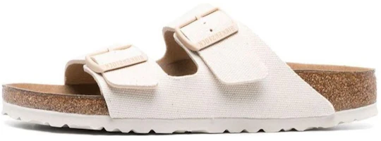 Birkenstock Arizona Vegan Textile Narrow Fit Sandals 'Eggshell' 1022679 Birkenstock Arizona Vegan Textile Narrow Fit Sandals 'Eggshell' 1022679