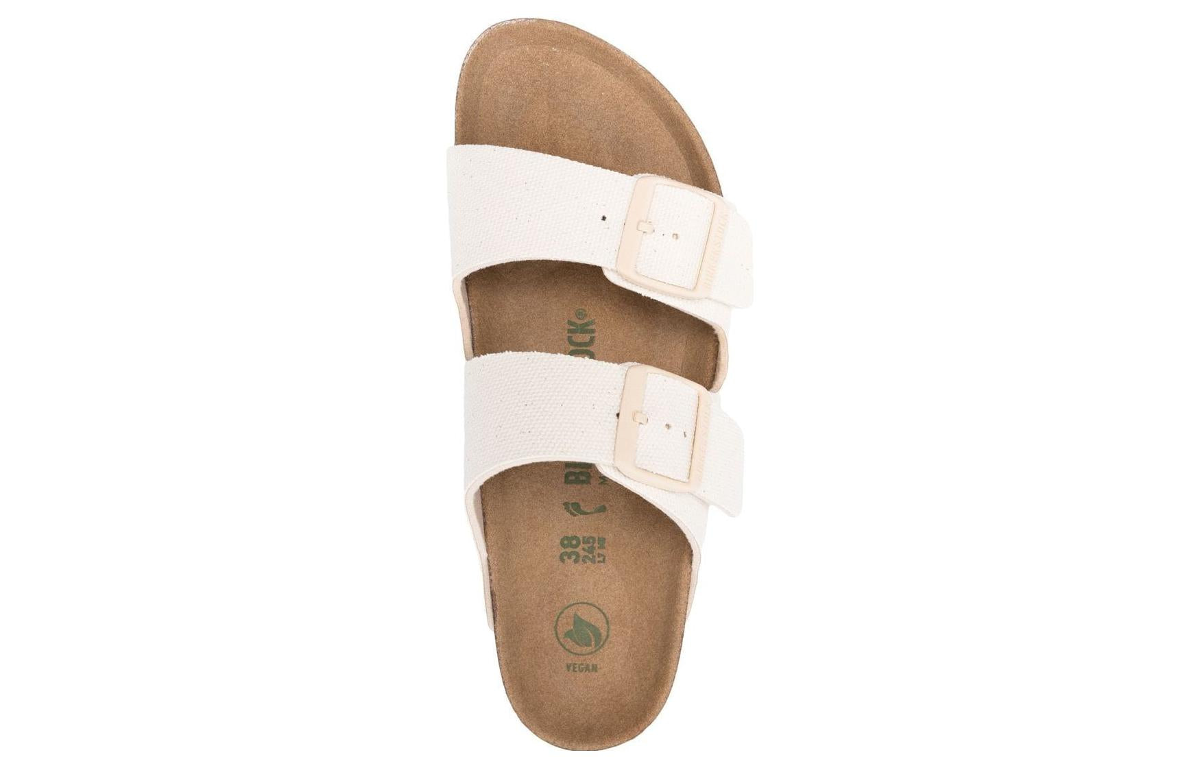 Birkenstock Arizona Vegan Textile Narrow Fit Sandals 'Eggshell' 圖 3