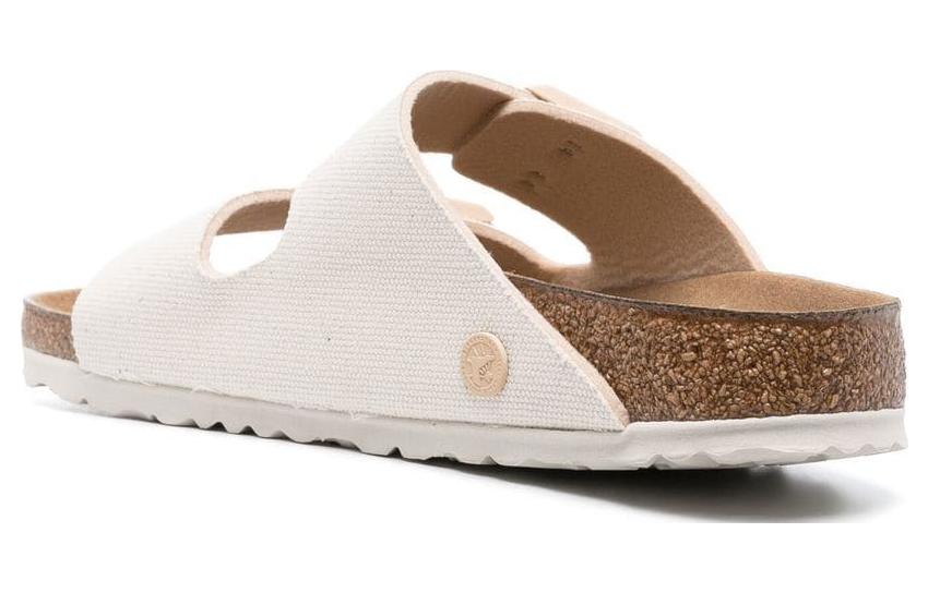 Birkenstock Arizona Vegan Textile Narrow Fit Sandals 'Eggshell' 圖 4