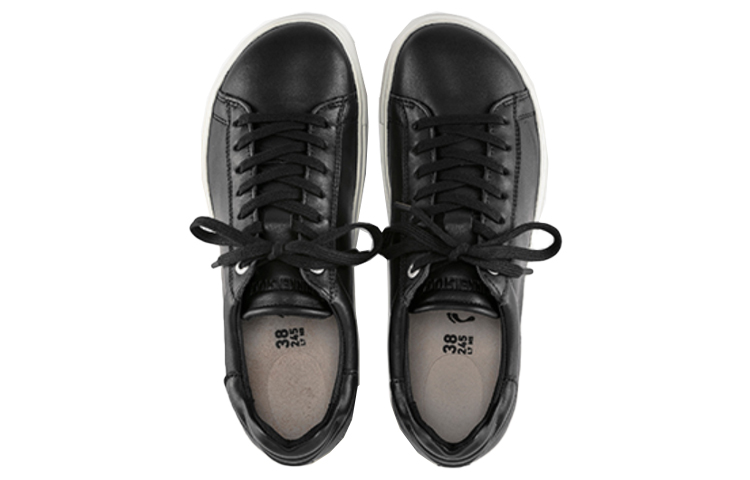 Shop Birkenstock Bend Low Leather White 'Black' 1017721