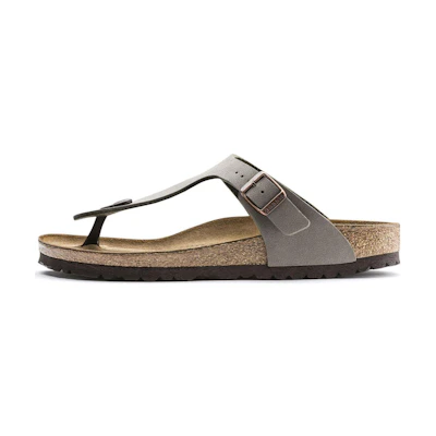 Birkenstock BirkenstockGizeh Birko Flor Birkibuc 'Stone'