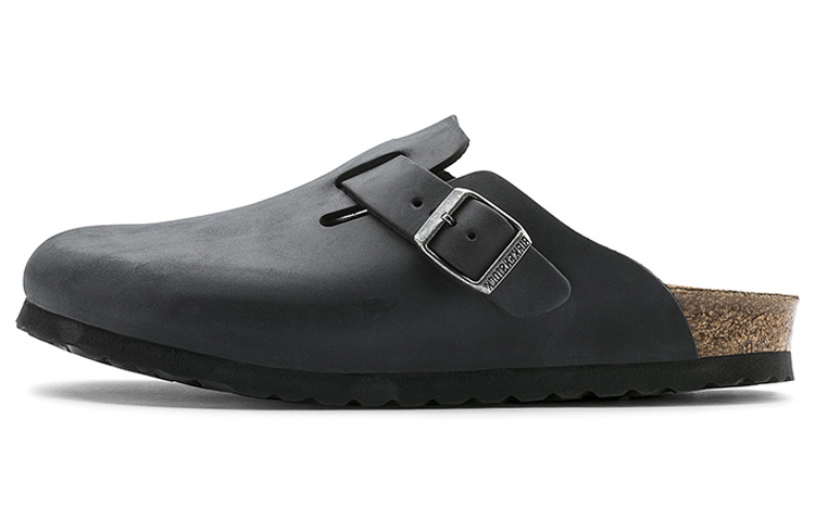 Birkenstock Boston 'Black Leather'
