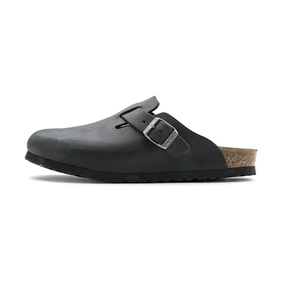 Birkenstock Boston 'Black Leather'