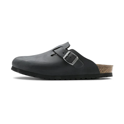 Birkenstock Boston 'Black Leather'