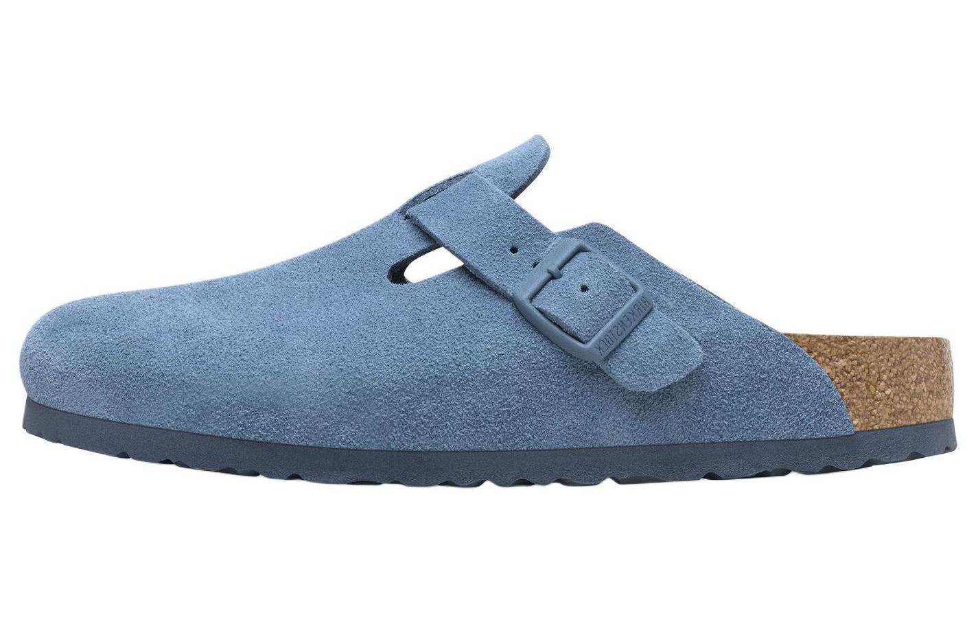 Birkenstock Boston Soft Footbed Suede Elemental 'Blue'