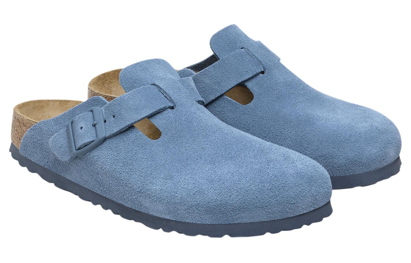 Birkenstock Boston Soft Footbed Suede Elemental 'Blue' 圖 3