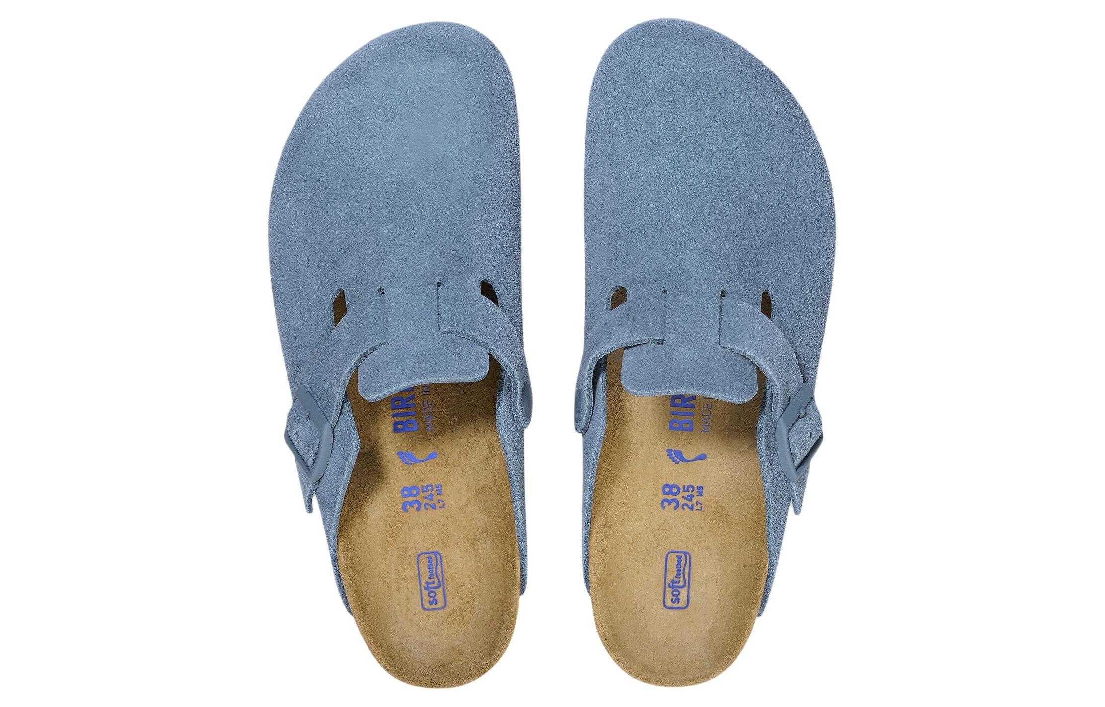 Birkenstock Boston Soft Footbed Suede Elemental 'Blue' 圖 4