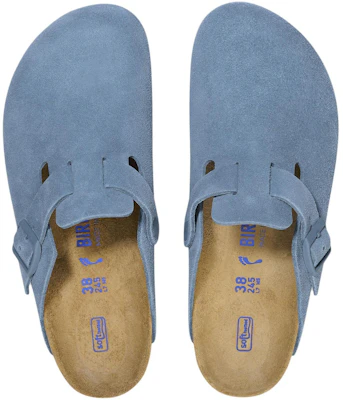 Birkenstock 絨面 百搭舒適時尚 包頭拖鞋 男女同款 藍色 Shop Birkenstock 絨面 百搭舒適時尚 包頭拖鞋 男女同款 藍色