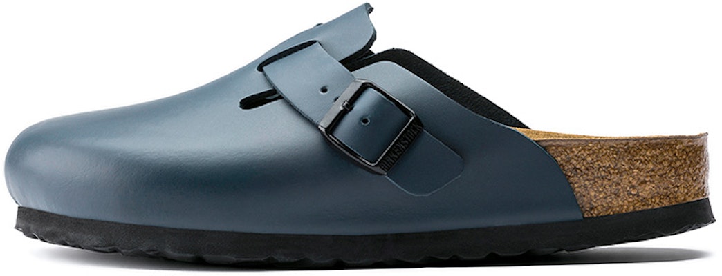 Birkenstock Boston Soft Leather Mules 'Blue' 60151 Buy Birkenstock Boston Soft Leather Mules 'Blue' 60151