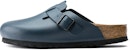 Birkenstock Boston Soft Leather Mules 'Blue' 60151