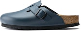 Buy Birkenstock Boston Soft Leather Mules 'Blue' 60151