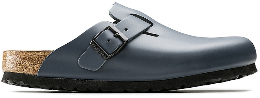 Birkenstock Boston系列 頭層牛皮軟木包頭時尚涼鞋 男款 藍色常規版 Order Birkenstock Boston系列 頭層牛皮軟木包頭時尚涼鞋 男款 藍色常規版