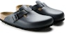 Birkenstock Boston Soft Leather Mules 'Blue' 60151